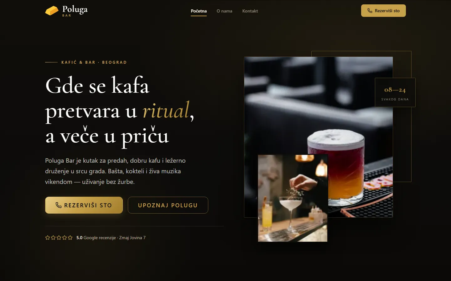 Poluga Bar: sajt